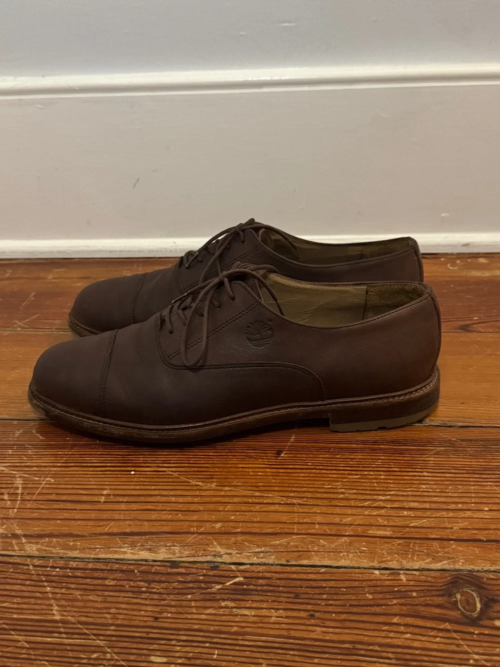 Vintage Timberland Brown Leather Oxford Men’s Shoes Waterproof Portugal 9 M